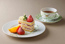＜「テーブルウェア・フェスティバル」タイアップ」＞ 憧れの食器で愉しむケーキセット【ガーデンテラス】