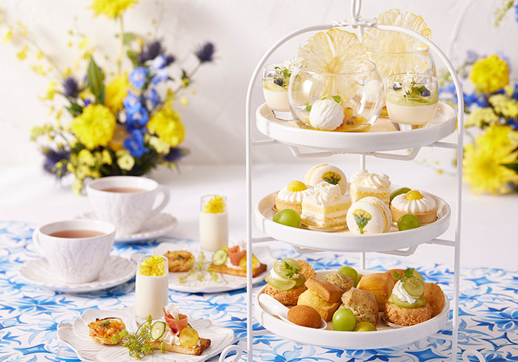 【JJ×東京ドームホテルコラボアフタヌーンティー】Flower Afternoon Tea【アーティスト カフェ】