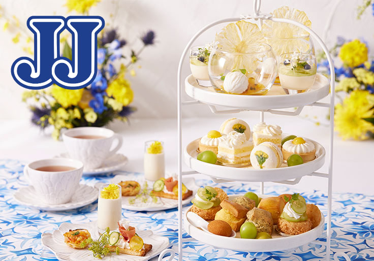 【JJ×東京ドームホテルコラボアフタヌーンティー】Flower Afternoon Tea【アーティスト カフェ】