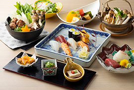 ［平日ランチ限定］ワンドリンク付き「花御膳」【熊魚菴たん熊北店･和食】