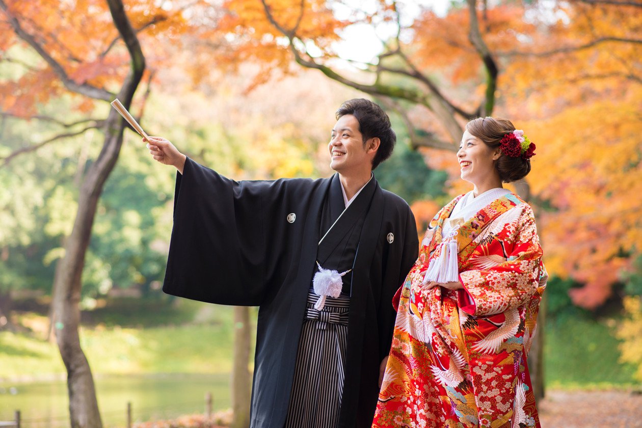 東京ドームホテルに隣接する小石川後楽園で自然溢れる1枚を