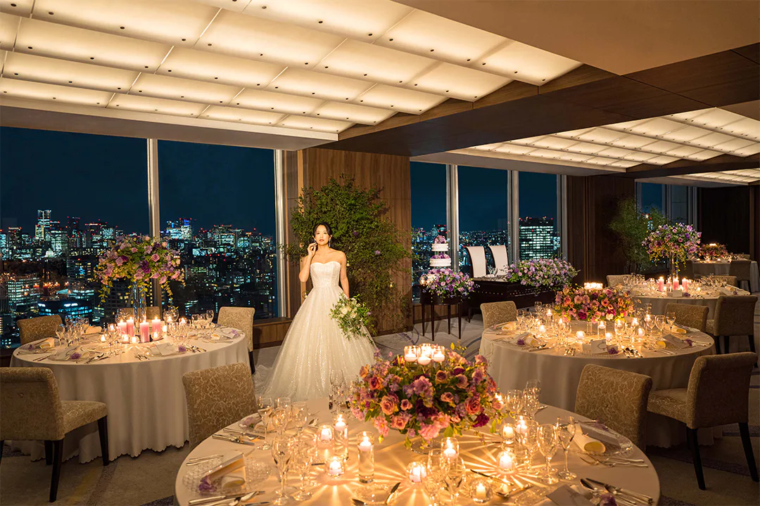 【シリウス】都心の夜景のパノラマを一望できる披露宴会場