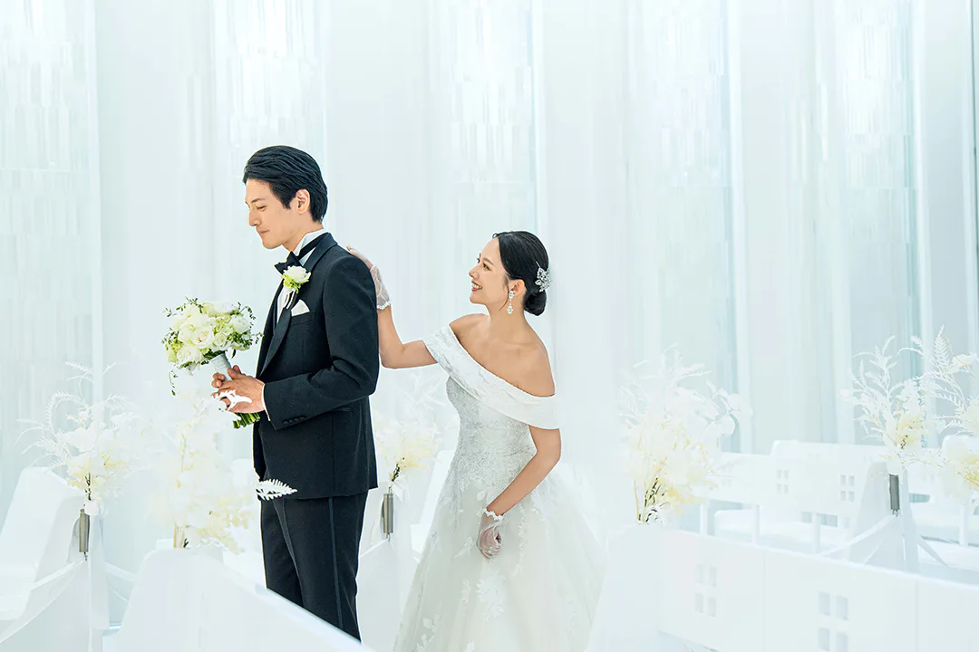 東京ドームをバックにしたロケーションフォト